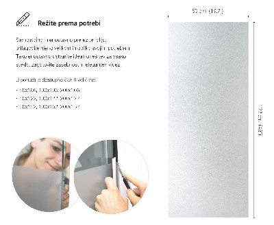 Lepiaca fólia na sklo mliečna a polopriehľadná