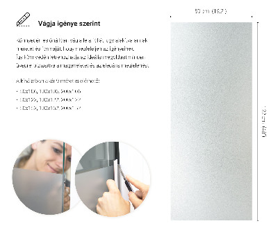 Lepiaca fólia na sklo mliečna a polopriehľadná