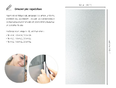 Lepiaca fólia na sklo mliečna a polopriehľadná