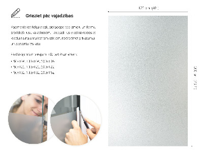 Lepiaca fólia na sklo mliečna a polopriehľadná