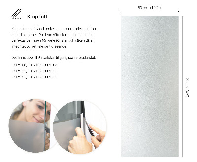 Lepiaca fólia na sklo mliečna a polopriehľadná
