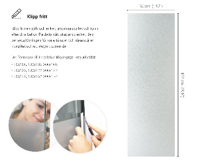 Lepiaca fólia na sklo mliečna a polopriehľadná