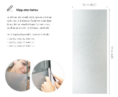 Lepiaca fólia na sklo mliečna a polopriehľadná