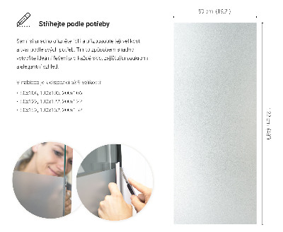 Lepiaca fólia na sklo mliečna a polopriehľadná
