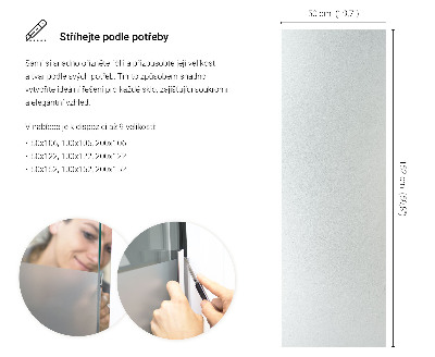Lepiaca fólia na sklo mliečna a polopriehľadná