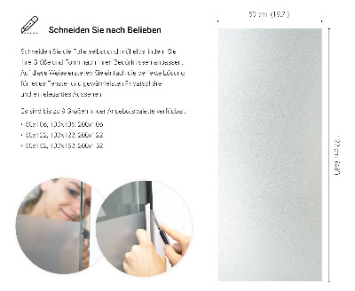 Lepiaca fólia na sklo mliečna a polopriehľadná
