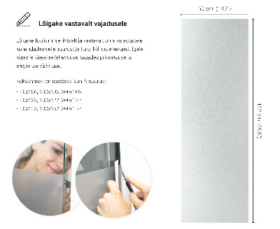 Lepiaca fólia na sklo mliečna a polopriehľadná