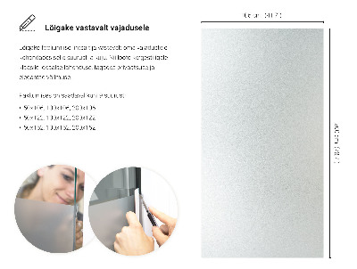 Lepiaca fólia na sklo mliečna a polopriehľadná