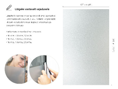Lepiaca fólia na sklo mliečna a polopriehľadná