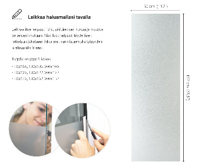Lepiaca fólia na sklo mliečna a polopriehľadná