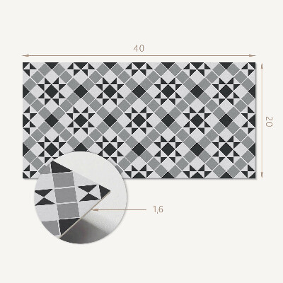 Samolepiaci obkladový panel Geometrický vzor s hviezdami