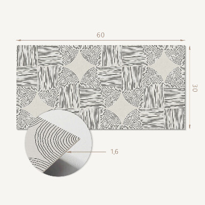 Vinylový obklad stien Geometrické čiary v rozložení