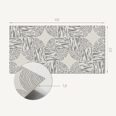 Vinylový obklad stien Geometrické čiary v rozložení