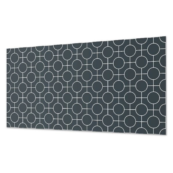 Samolepiaci obkladový panel Geometrický vzor kruhov a čiar