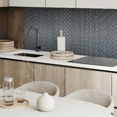 Samolepiaci obkladový panel Geometrický vzor kruhov a čiar