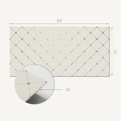 Vinylový obklad stien Geometrický kosoštvorcový vzor