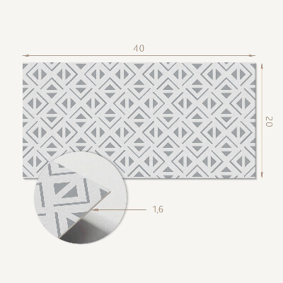 Samolepiaci obkladový panel Geometria v štvorcoch