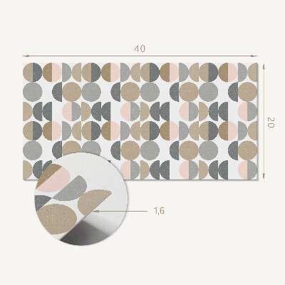 Dekoracný panel na stenu Geometria kružníc a polkruhov