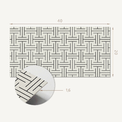 Samolepiaci obkladový panel Geometrický kockovaný vzor