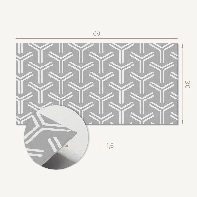 Vinylový obklad stien Geometrický vzor šípky