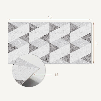 Vinylový obklad stien Geometria v kontrastoch