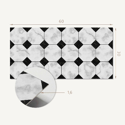 Samolepiaci obkladový panel Geometrické vzory dlaždíc