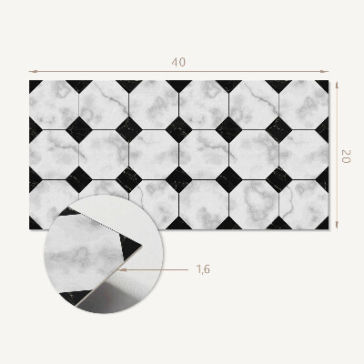 Samolepiaci obkladový panel Geometrické vzory dlaždíc