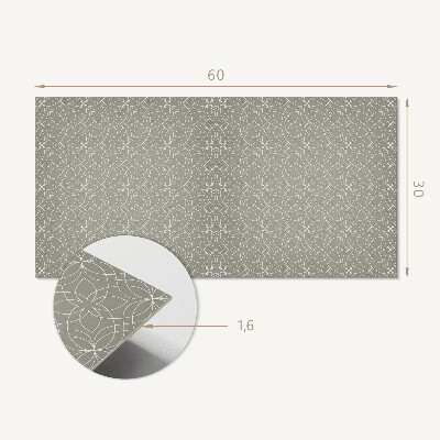 Samolepiaci obkladový panel Geometrický kvetinový vzor