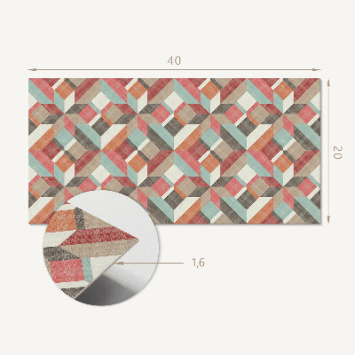 Dekoracný panel na stenu Geometria v farebných tvaroch