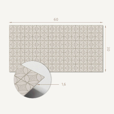 Vinylový obklad stien Geometrický vzor s kruhmi