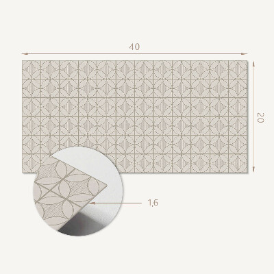 Vinylový obklad stien Geometrický vzor s kruhmi