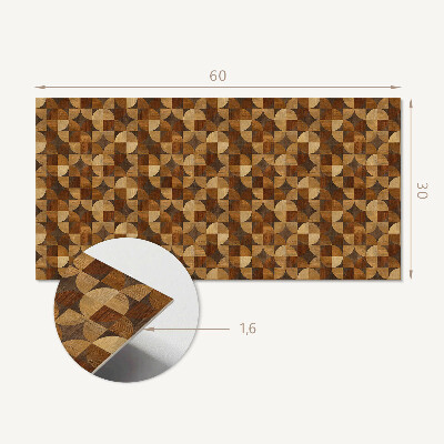 Vinylový obklad stien Geometrický vzor dreva