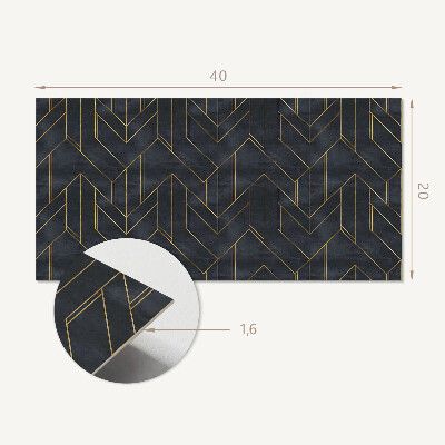 Samolepiaci obkladový panel Geometria čiar a tvarov