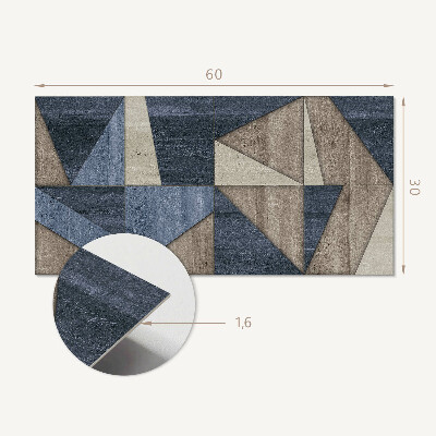 Vinylový obklad stien Abstraktný geometrický vzor