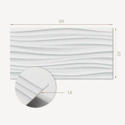 Vinylový obklad stien Vlny v minimalistickom štýle