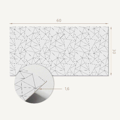 Vinylový obklad stien Vzor geometrickej čiary