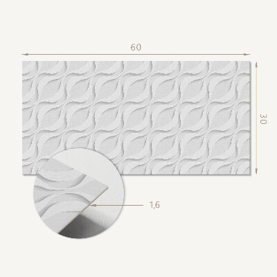 Dekoracný panel na stenu Vlny v 3D