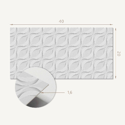 Dekoracný panel na stenu Vlny v 3D