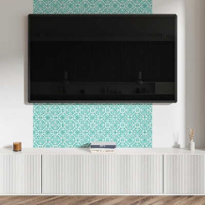 Samolepiaci obkladový panel Kvetinový vzor s ornamentami
