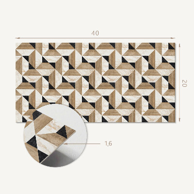 Vinylový obklad stien Geometrický trojuholníkový vzor