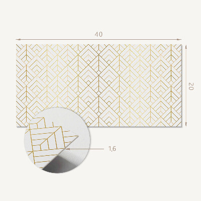 Dekoracný panel na stenu 3D vzor listu