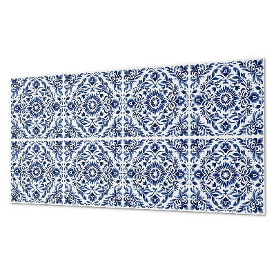 Samolepiaci obkladový panel Kvetinový vzor s ornamentami