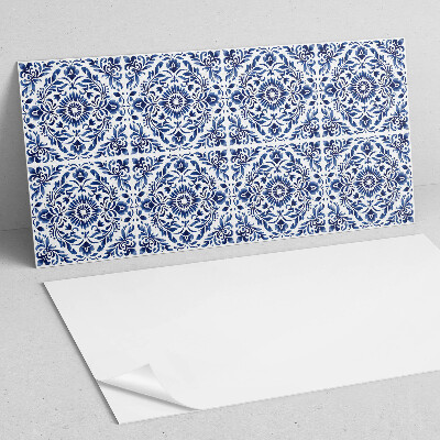 Samolepiaci obkladový panel Kvetinový vzor s ornamentami