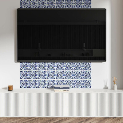 Samolepiaci obkladový panel Kvetinový vzor s ornamentami