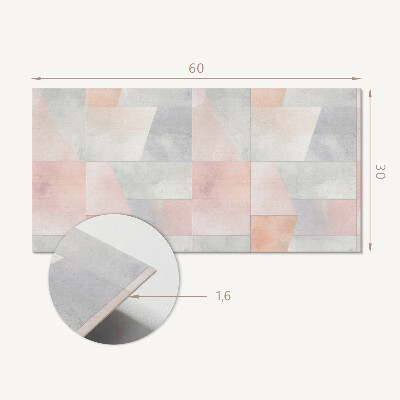 Vinylový obklad stien Geometria v pasteloch