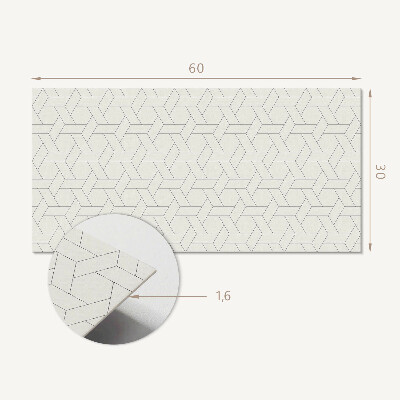 Samolepiaci obkladový panel Geometrický šesťhranný vzor