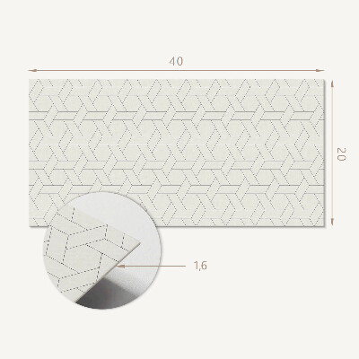Samolepiaci obkladový panel Geometrický šesťhranný vzor