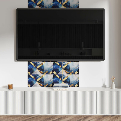 Samolepiaci obkladový panel Geometria v odtieňoch