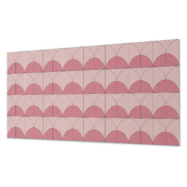 Samolepiaci obkladový panel Geometrické polkruhy v usporiadaní