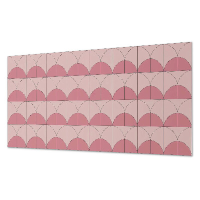 Samolepiaci obkladový panel Geometrické polkruhy v usporiadaní